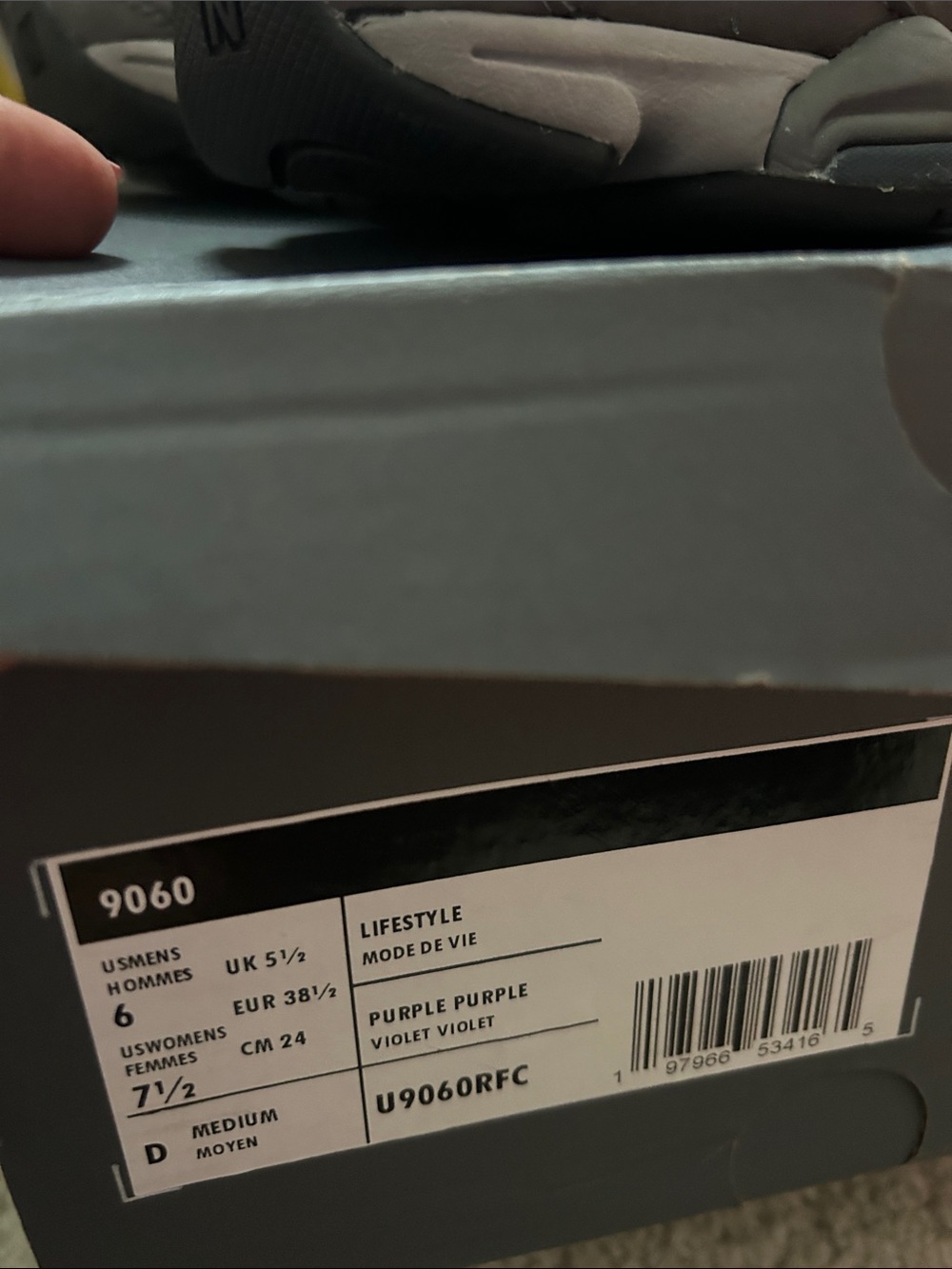 New Balance Women’s Sneakers in Gray and Purple